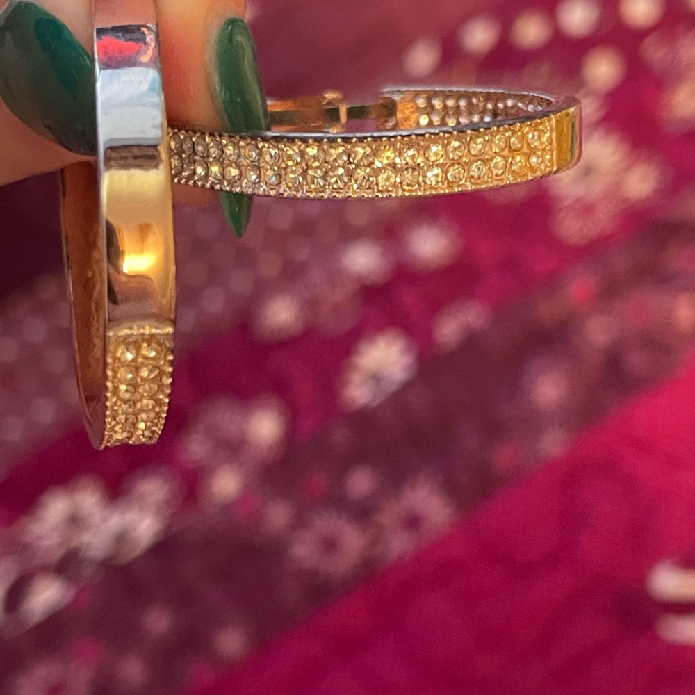 Elegant Gold and Silver Women's Hoop Earrings